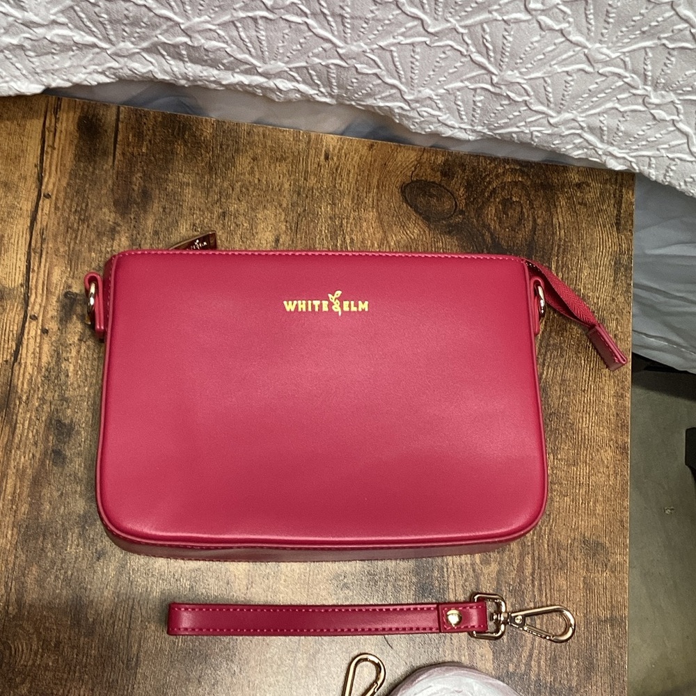 Whit & Elm ARA Pink Crossbody Bag New Cranberry 🩷❤️🩷❤️